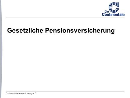 Gesetzliche Pensionsversicherung