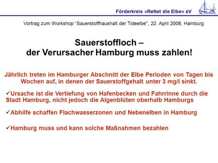 Förderkreis »Rettet die Elbe« eV