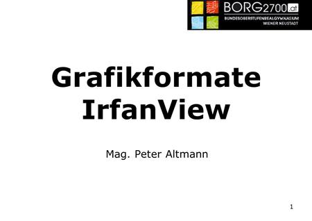 Grafikformate IrfanView