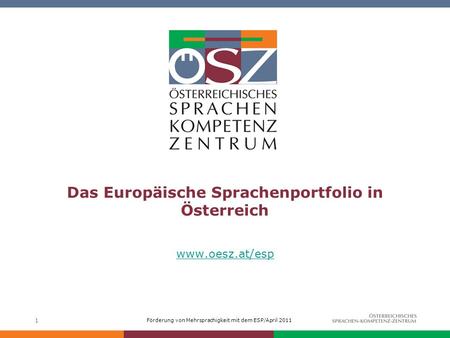 Das Europäische Sprachenportfolio in Österreich