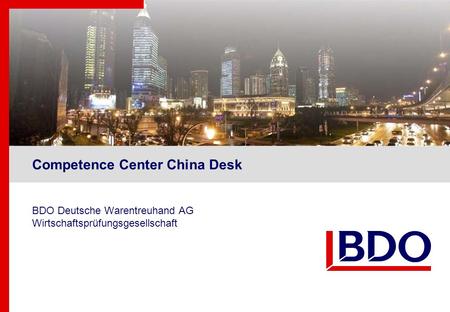 Competence Center China Desk
