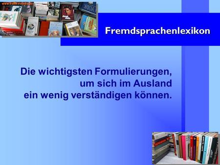 Fremdsprachenlexikon