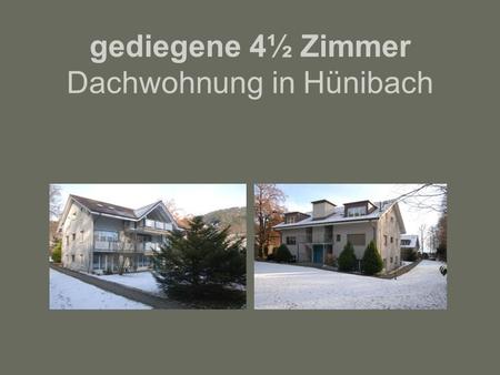 Gediegene 4½ Zimmer Dachwohnung in Hünibach. Wohnzimmer.