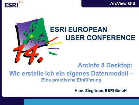 ESRI EUROPEAN USER CONFERENCE