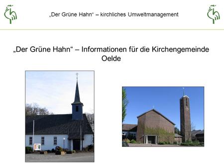 „Der Grüne Hahn“ – Informationen für die Kirchengemeinde Oelde