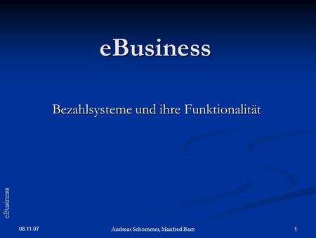 Bezahlsysteme und ihre Funktionalität