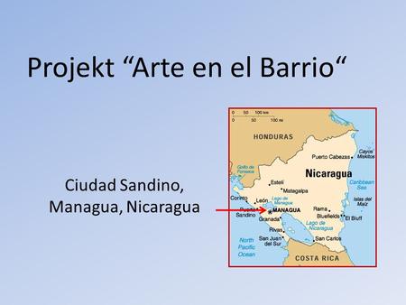 Projekt Arte en el Barrio Ciudad Sandino, Managua, Nicaragua.