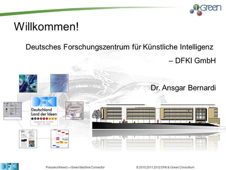Deutsches Forschungszentrum für Künstliche Intelligenz – DFKI GmbH