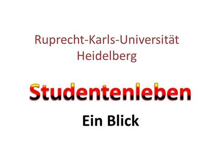 Ruprecht-Karls-Universität Heidelberg