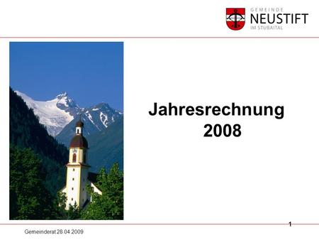 Jahresrechnung 2008.