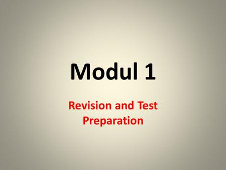 Modul 1 Revision and Test Preparation. Der Kugelschreiber.