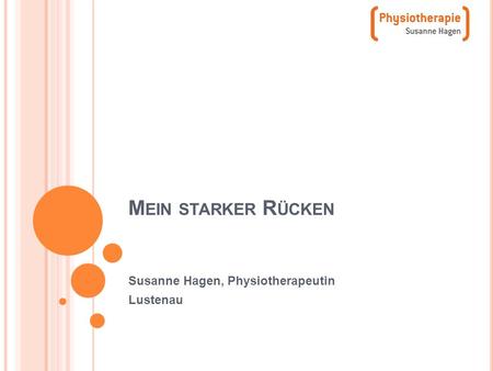 Susanne Hagen, Physiotherapeutin Lustenau