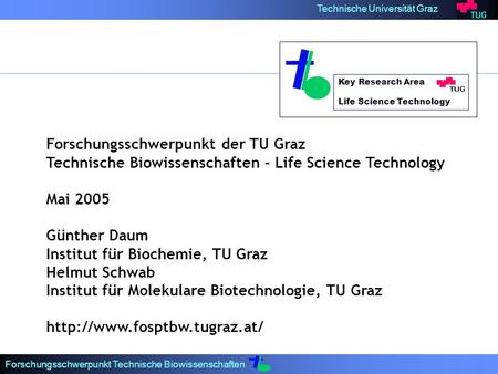 Forschungsschwerpunkt der TU Graz
