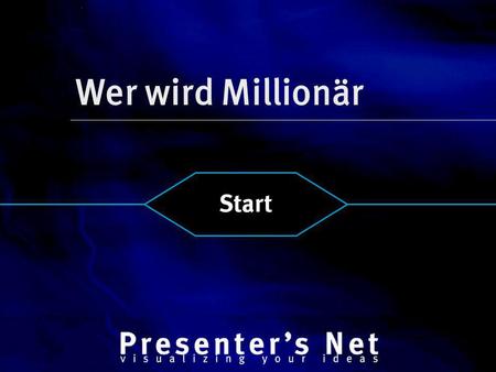 Wer wird Millionär Start.