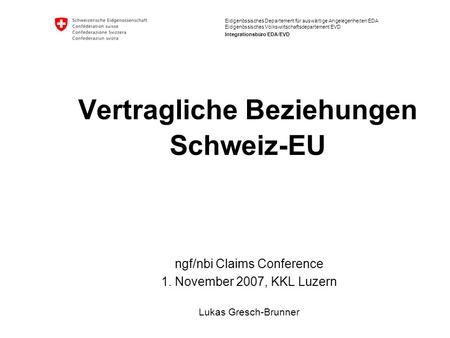 Bilaterale Abkommen Schweiz – EU