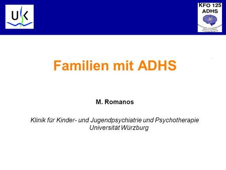 Familien mit ADHS M. Romanos