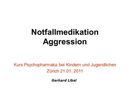 Kurs Psychopharmaka bei Kindern und Jugendlichen