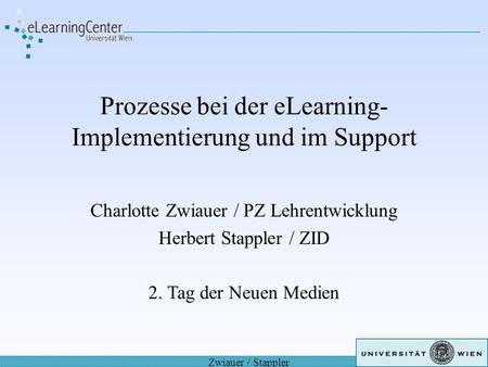 Prozesse bei der eLearning-Implementierung und im Support