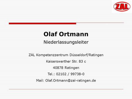 Olaf Ortmann Niederlassungsleiter