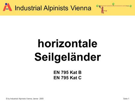 horizontale Seilgeländer
