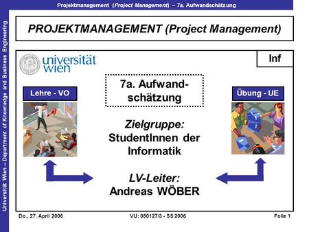 PROJEKTMANAGEMENT (Project Management)