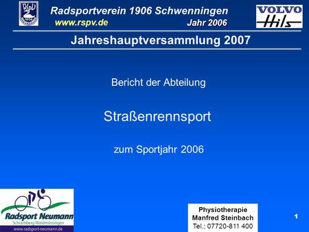 Jahreshauptversammlung 2007