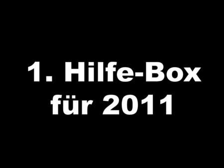 1. Hilfe-Box für 2011.