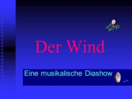 Der Wind Eine musikalische Diashow.