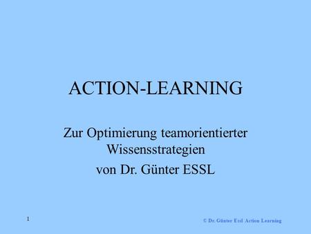 Zur Optimierung teamorientierter Wissensstrategien