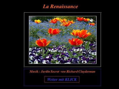 Musik : Jardin Secret von Richard Clayderman