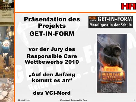 Präsentation des Projekts GET-IN-FORM