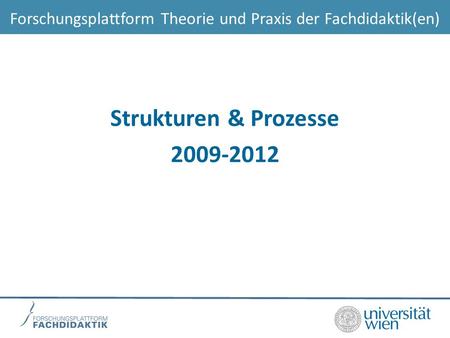 Forschungsplattform Theorie und Praxis der Fachdidaktik(en)