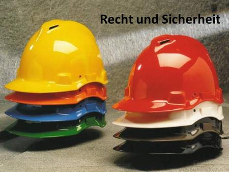 Recht und Sicherheit Kirchliche Umweltberatung/Bernd Brinkmann.