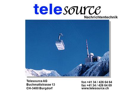 Nachrichtentechnik Telesource AG fon /