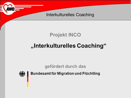 „Interkulturelles Coaching“ Bundesamt für Migration und Flüchtling