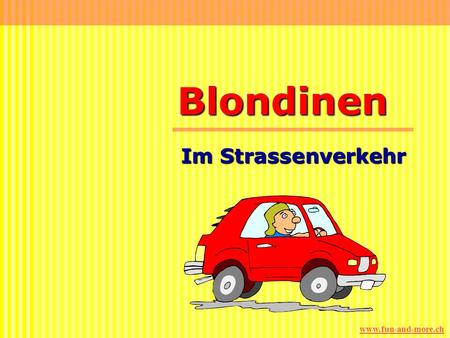 Blondinen Im Strassenverkehr.