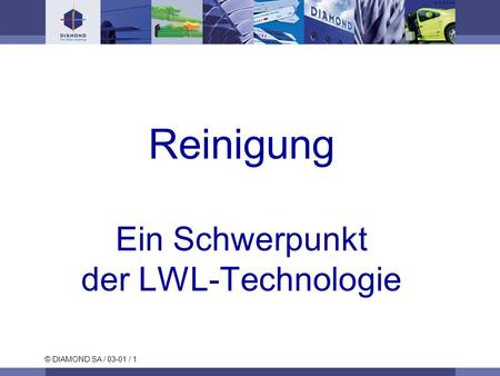 Reinigung Ein Schwerpunkt der LWL-Technologie