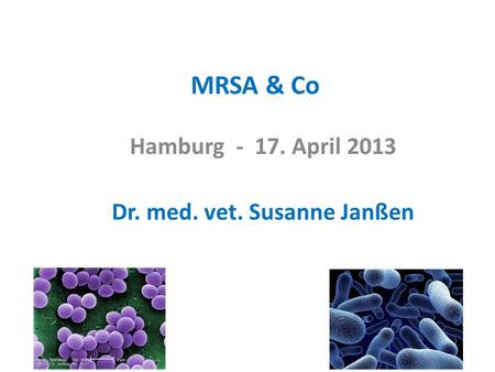 Hamburg April 2013 Dr. med. vet. Susanne Janßen