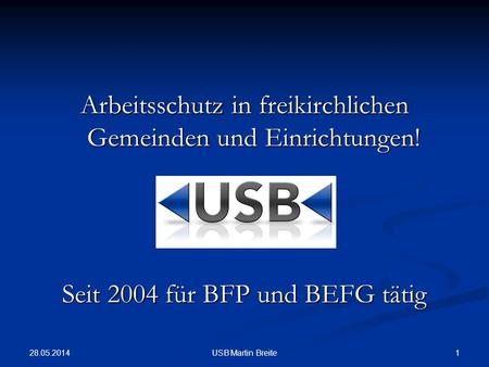 Arbeitsschutz in freikirchlichen Gemeinden und Einrichtungen!