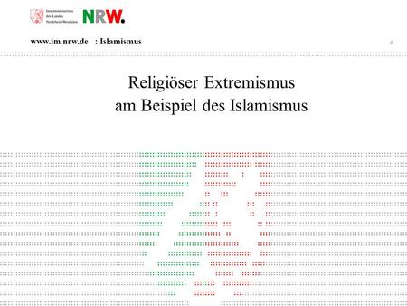 Religiöser Extremismus am Beispiel des Islamismus