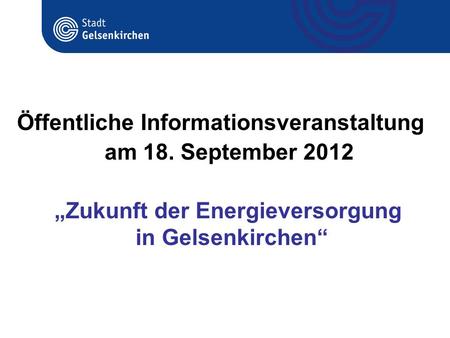 Öffentliche Informationsveranstaltung