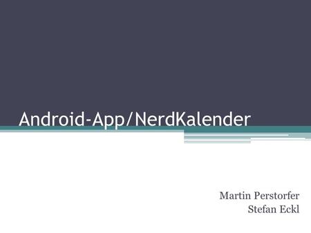 Android-App/NerdKalender