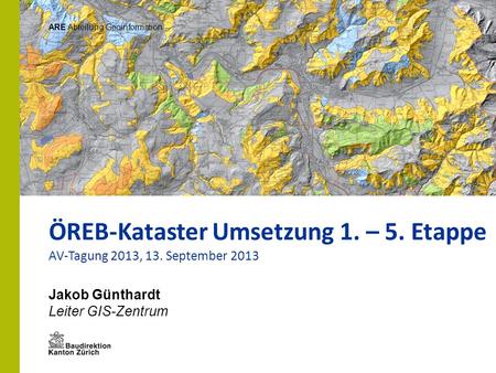 ÖREB-Kataster Umsetzung 1. – 5. Etappe