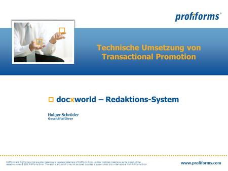 Technische Umsetzung von Transactional Promotion