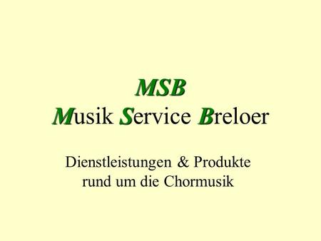 MSB Musik Service Breloer