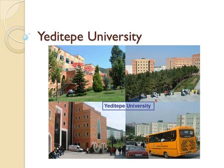 Yeditepe University.