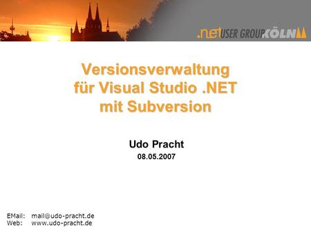 Versionsverwaltung für Visual Studio .NET mit Subversion