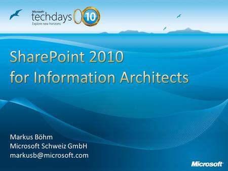 SharePoint 2010 for Information Architects