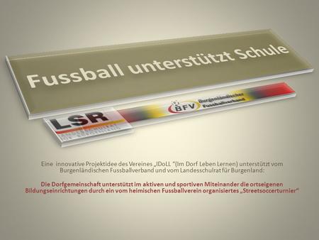 Eine innovative Projektidee des Vereines IDoLL (Im Dorf Leben Lernen) unterstützt vom Burgenländischen Fussballverband und vom Landesschulrat für Burgenland: