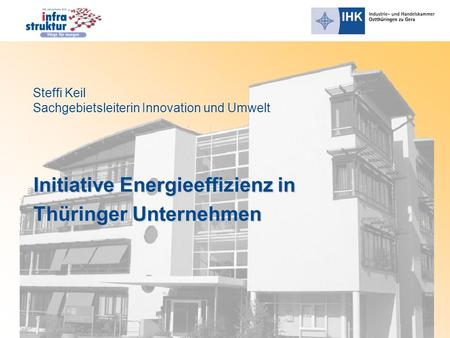 Initiative Energieeffizienz in Thüringer Unternehmen